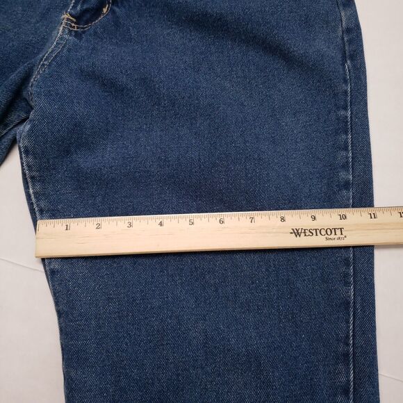 Vintage Adriana Sport Flare Jeans Women 28x30 Blue Fringe High Waisted 80s Boho - Picture 8 of 16